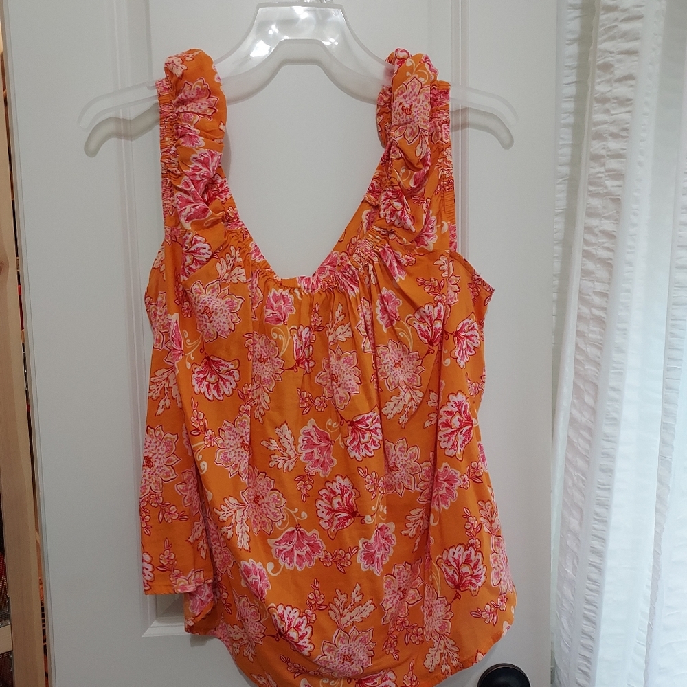Orange flora tank